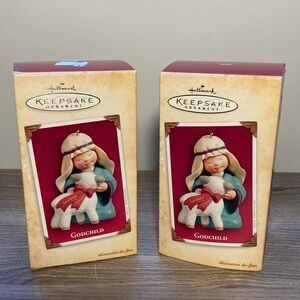 Hallmark godchild keepsake 2004 ornaments New in box